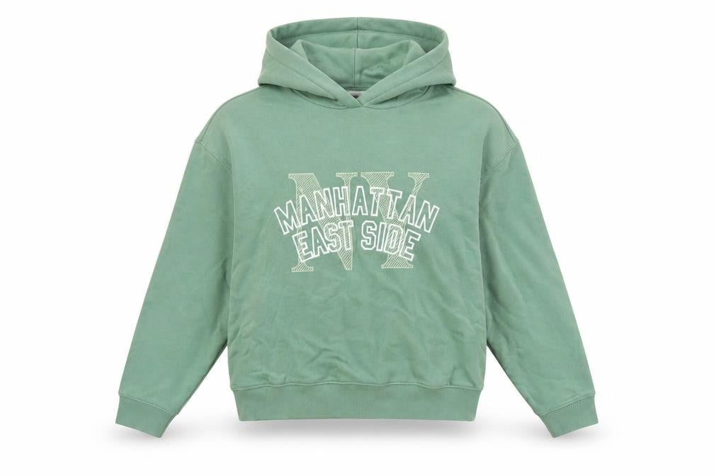 Marks and Spencer Womens Green Cotton Pullover Hoodie Size XS Pullover