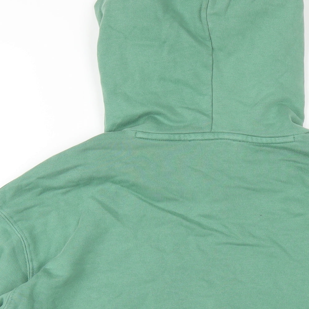 Marks and Spencer Womens Green Cotton Pullover Hoodie Size XS Pullover