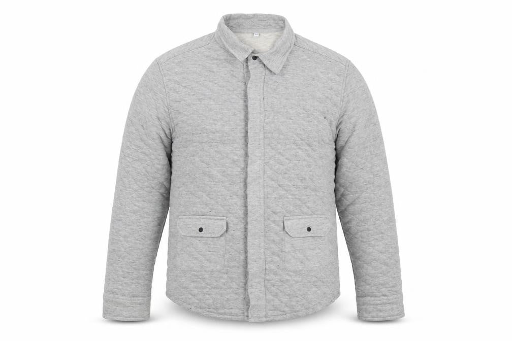Marks & Spencer Boys Grey Quilted Jacket Size 12-13 Years Snap