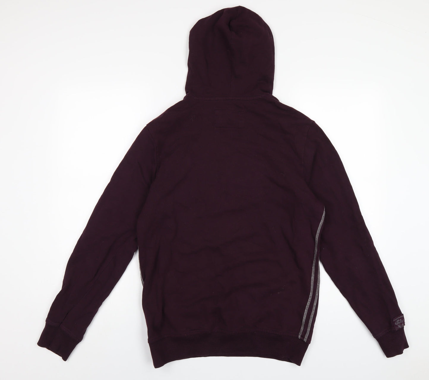 NEXT Mens Purple Cotton Pullover Hoodie Size S