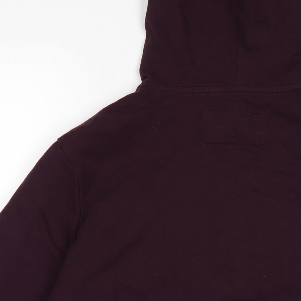 NEXT Mens Purple Cotton Pullover Hoodie Size S