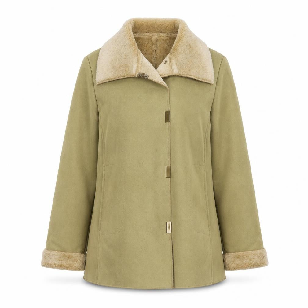 Marks & Spencer Womens Green Jacket Size 10 Snap