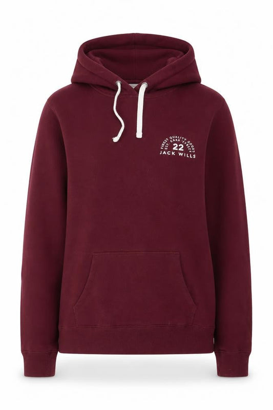 Womens UK 12 Regular Jack Wills Red Pullover Hoodie