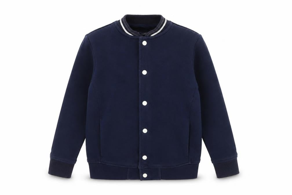 NEXT Boys Blue Bomber Jacket Jacket Size 8 Years Snap