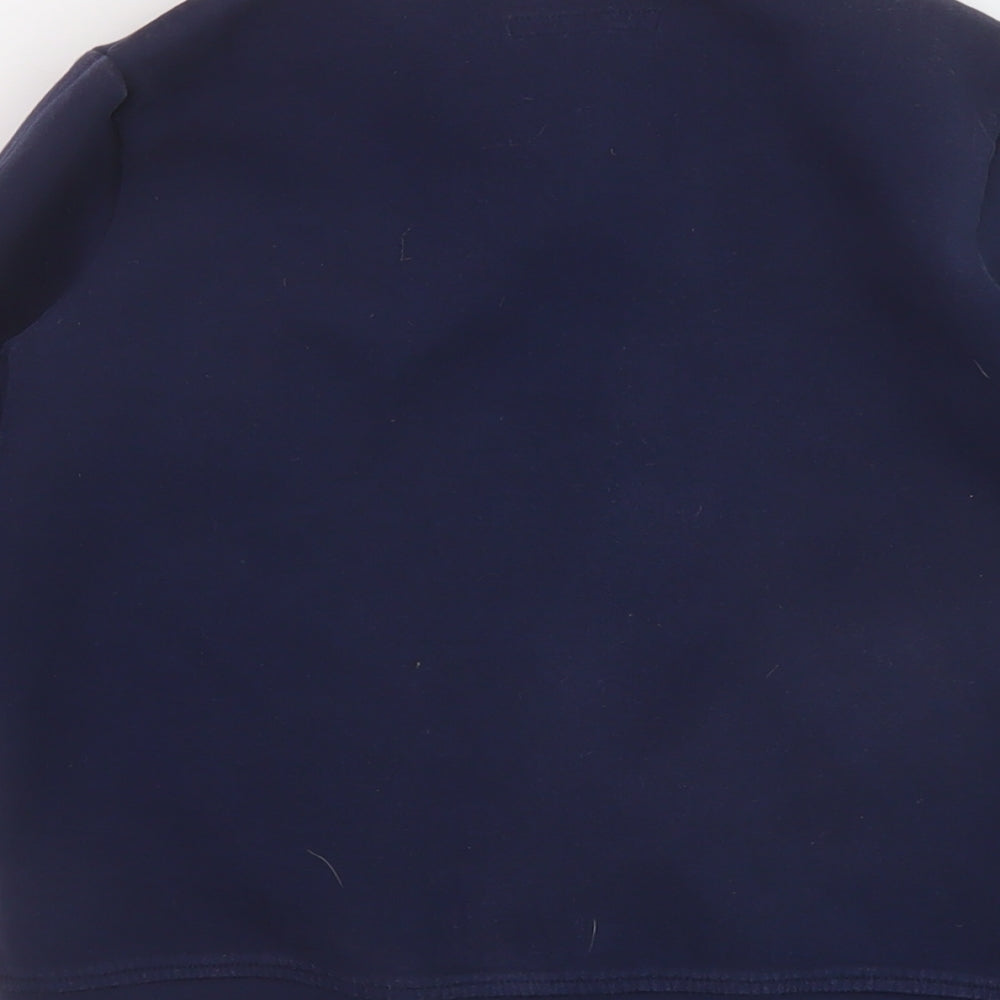 NEXT Boys Blue Bomber Jacket Jacket Size 8 Years Snap