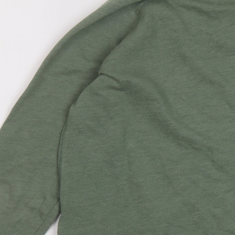 Jack Wills Womens Green Cotton Pullover Sweatshirt Size 8 Pullover