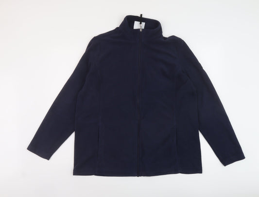 T9OG24 Womens Blue Jacket Size 18 Zip