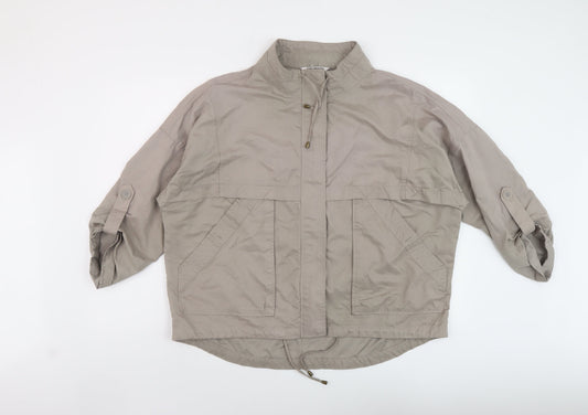 Debenhams Womens Beige Jacket Size 18 Zip