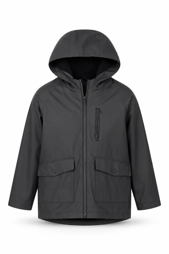 Zara Boys Grey Rain Coat Coat Size 10 Years Zip
