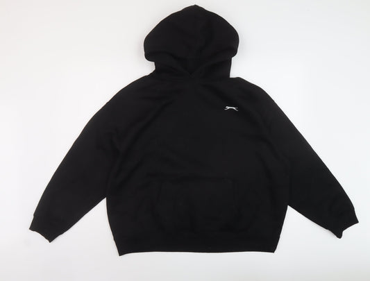 Slazenger Womens Black Polyester Pullover Hoodie Size 14 Pullover