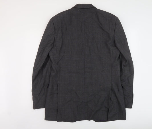 Marks and Spencer Mens Grey Wool Jacket Suit Jacket Size 40 Regular