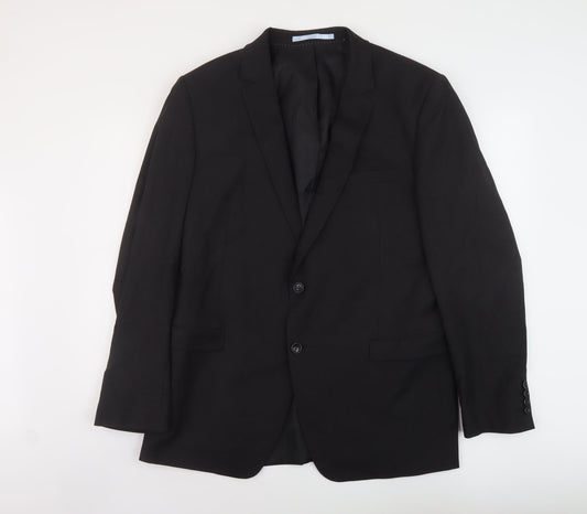 Blazer Mens Grey Wool Jacket Suit Jacket Size 44 Regular