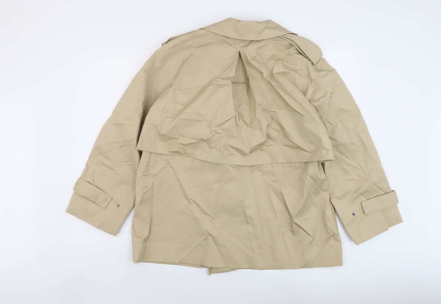 Marks and Spencer Womens Beige Jacket Size 16 Button