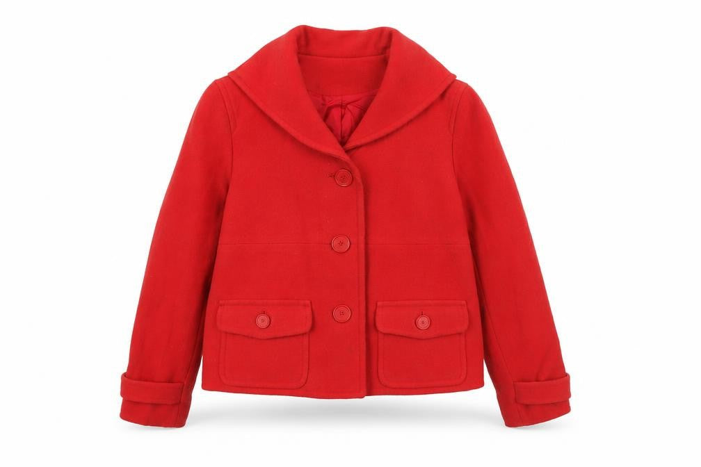 Womens UK Size S  Jones New York Red Polyester Coat