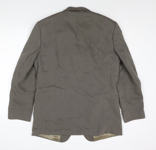 Tom English Mens Brown Polyester Jacket Suit Jacket Size 42 Regular