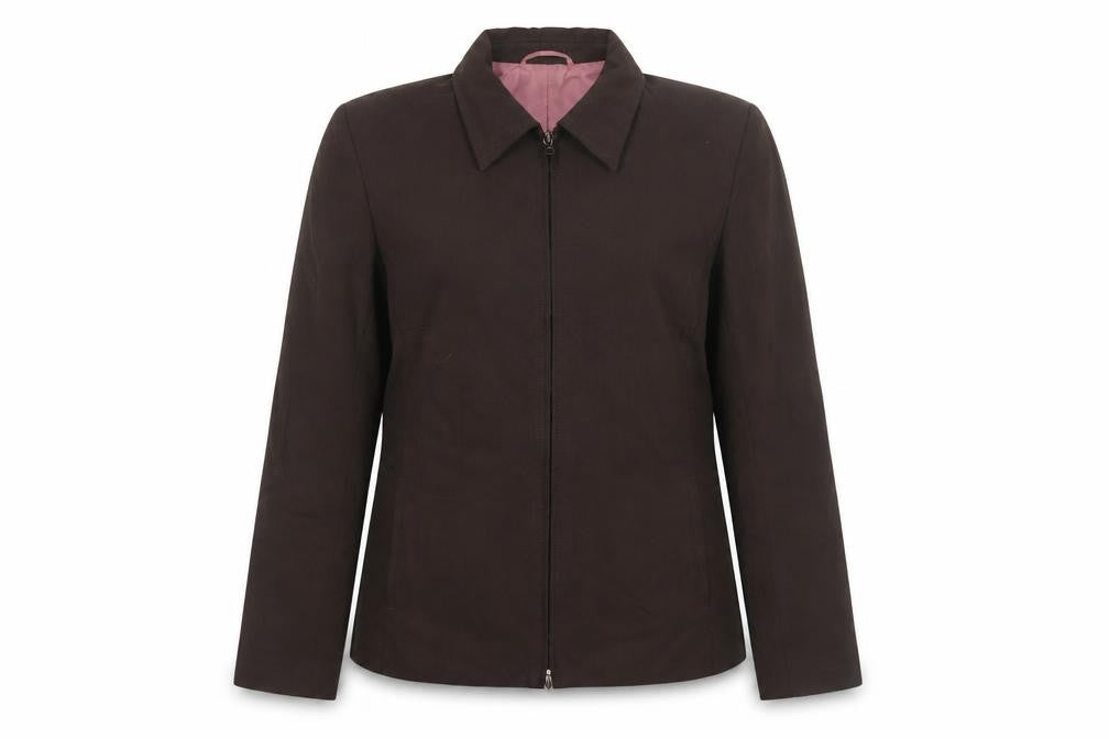 Marks & Spencer Womens Brown Jacket Size 10 Zip