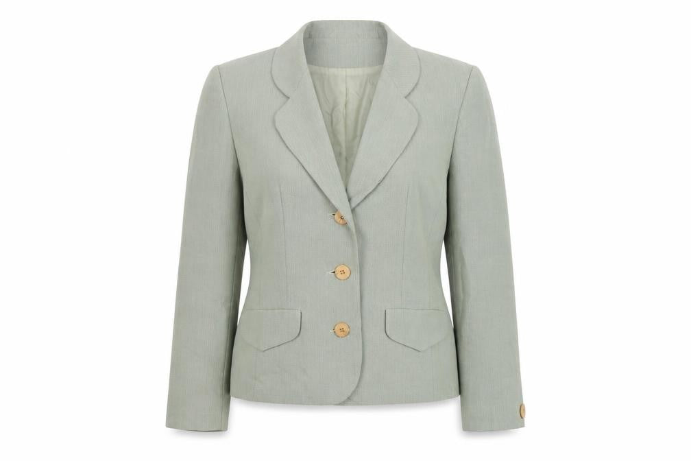 Etam Womens Green Jacket Blazer Size 14 Button