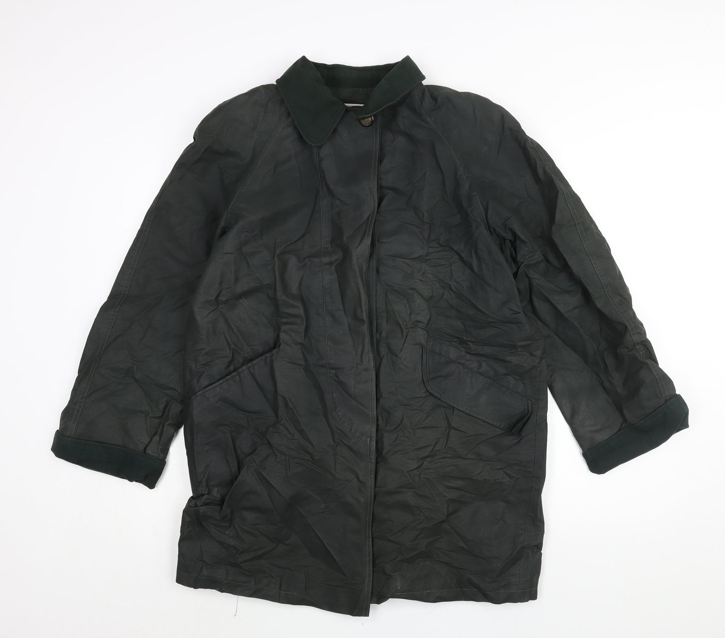 Grace Campbell Womens Green Jacket Size 10 Button - Wax