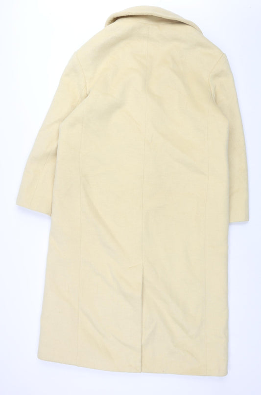 Albaray Womens Yellow Overcoat Coat Size 14 Button
