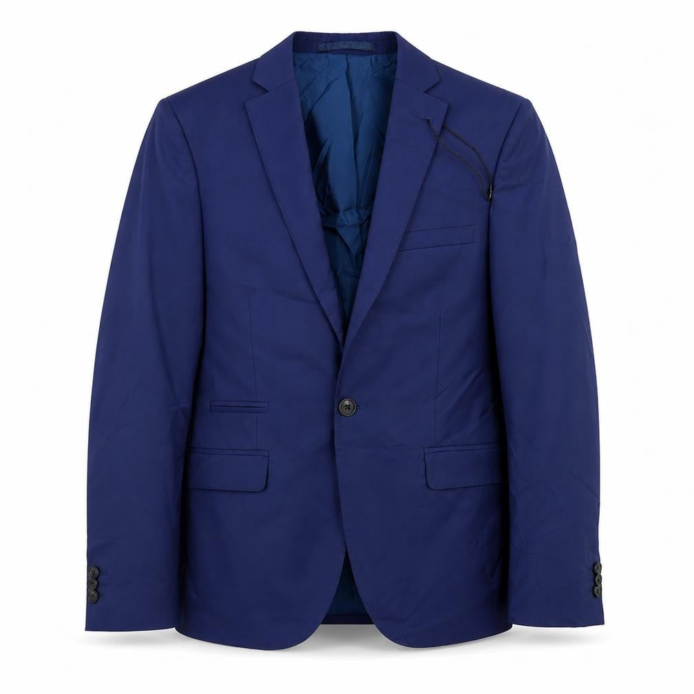 Marks and Spencer Mens Blue Polyester Jacket Suit Jacket Size 38 Regular