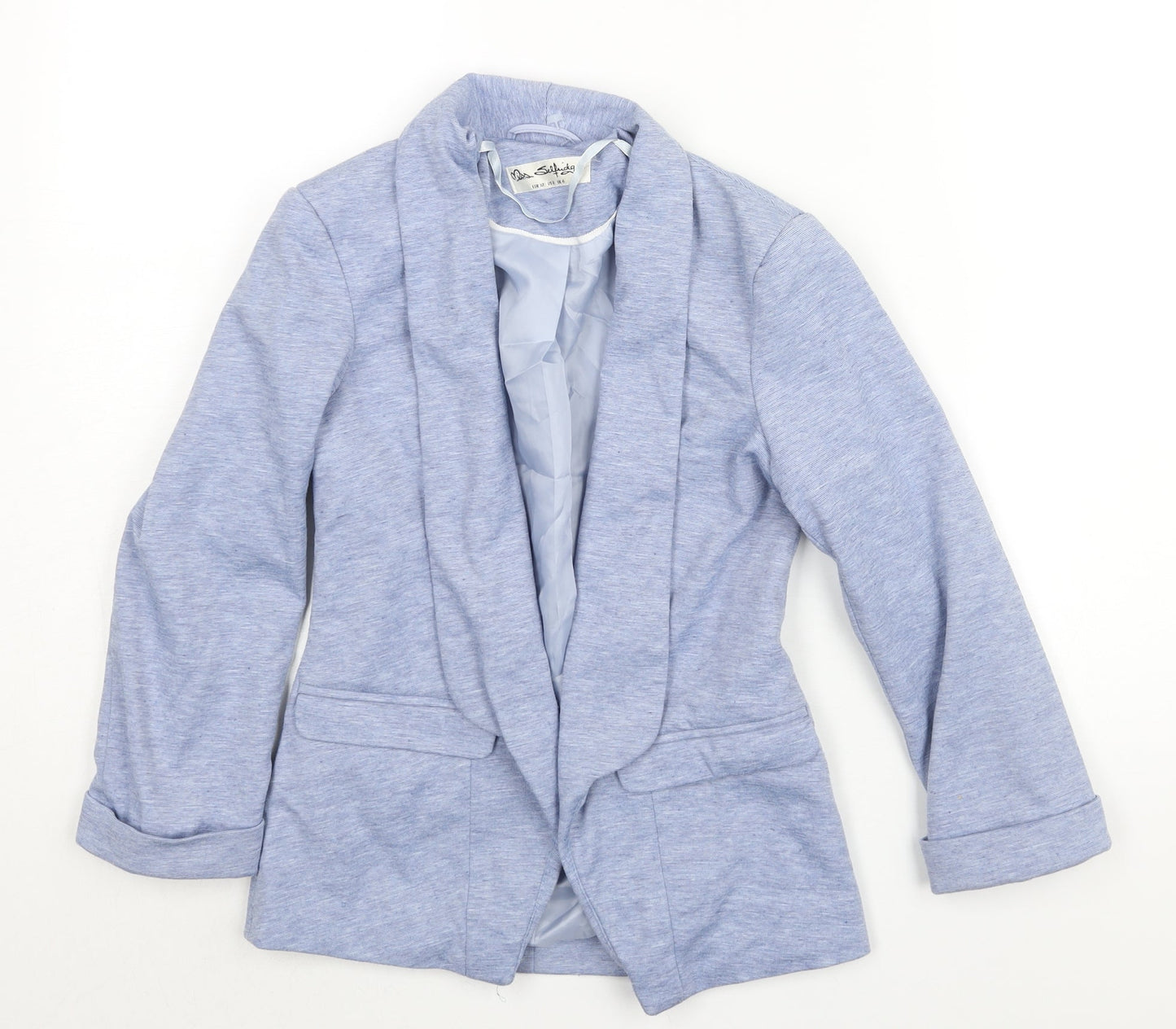 Miss Selfridge Womens Blue Jacket Size 4