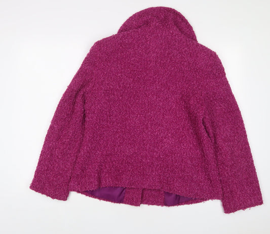 EWM Womens Purple Jacket Size 14 Button
