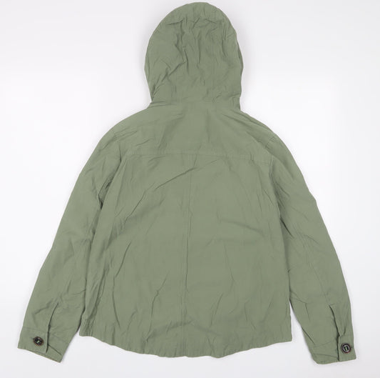 Marks and Spencer Womens Green Jacket Size 6 Zip