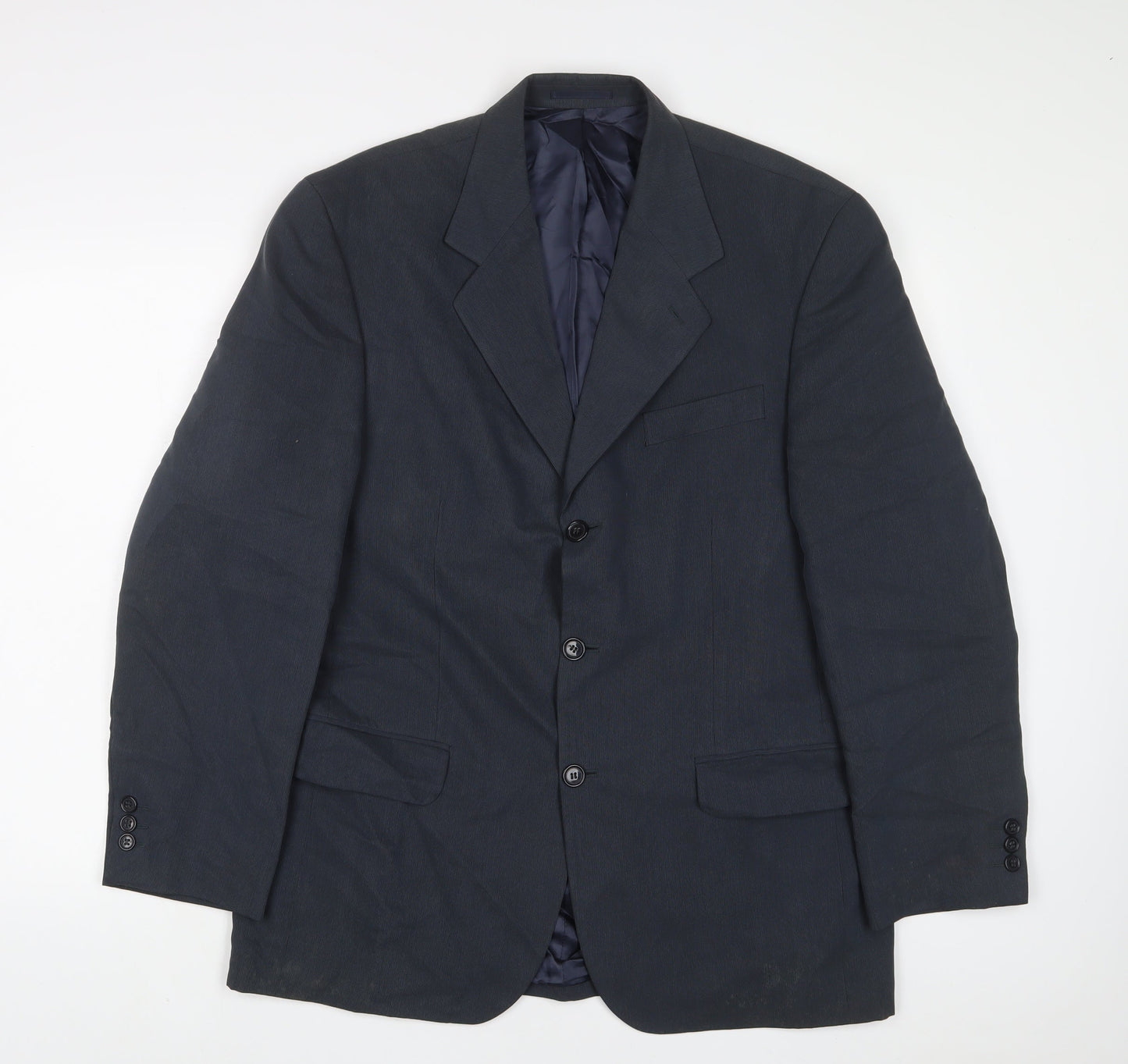 NEXT Mens Blue Polyester Jacket Suit Jacket Size 40 Regular