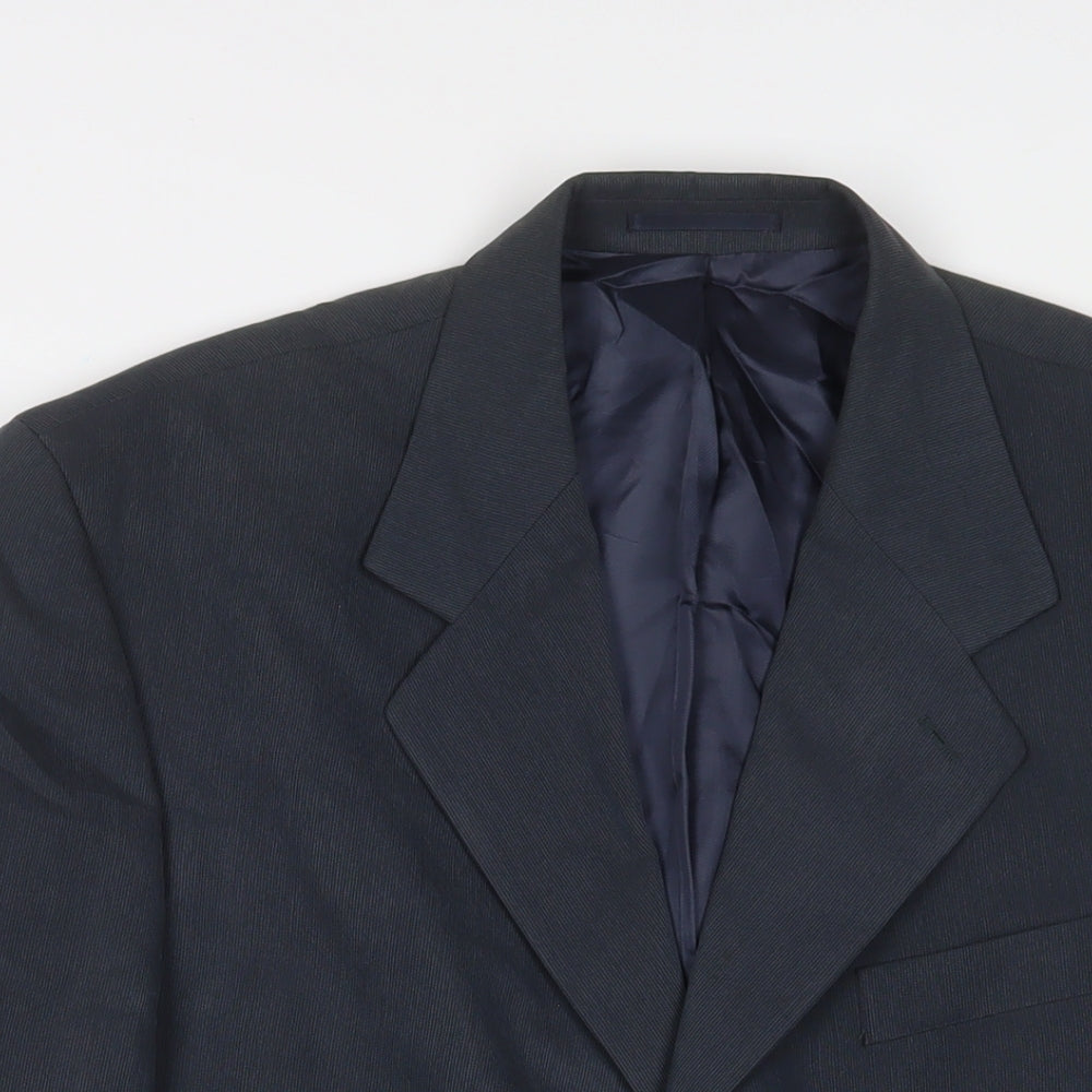 NEXT Mens Blue Polyester Jacket Suit Jacket Size 40 Regular