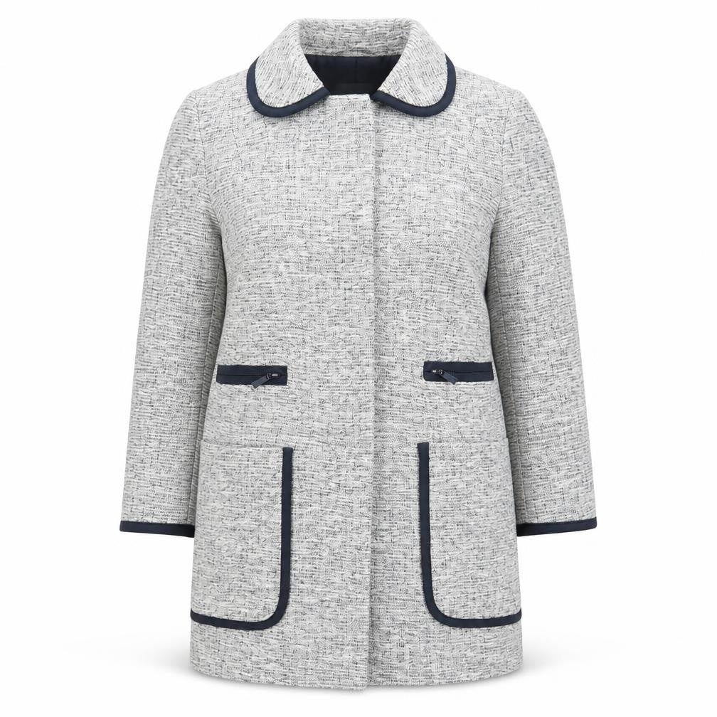 Next Womens Grey Jacket Size 8 Button