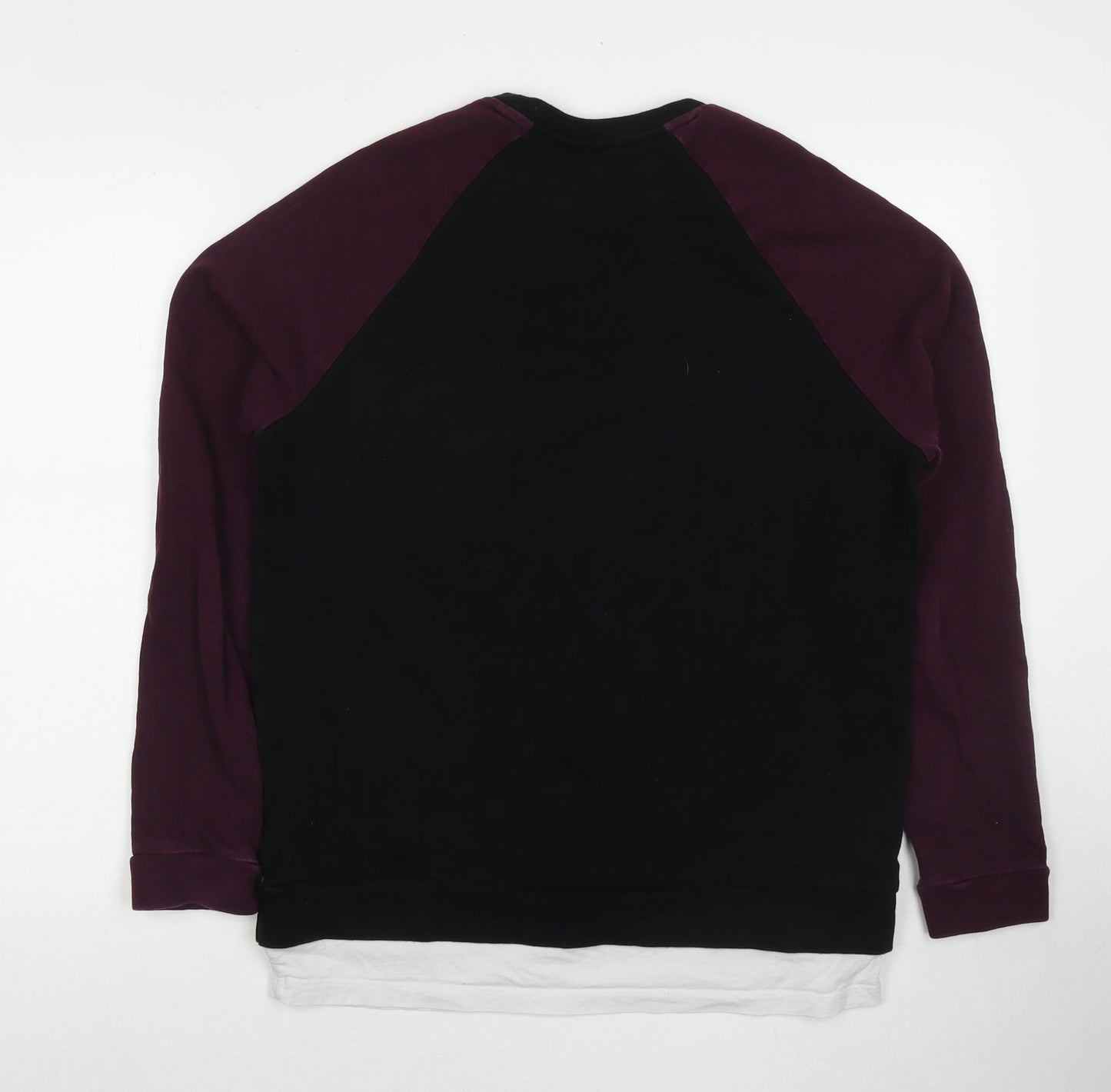 ASOS Mens Black Cotton Pullover Sweatshirt Size M