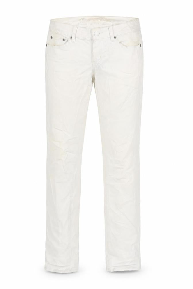 American Eagle Womens Ivory Cotton Skinny Jeans Size 30 in L31 in Regular Zip