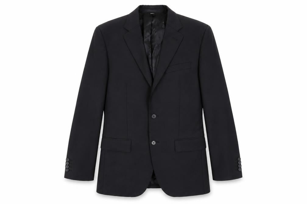 Marks and Spencer Mens Black Wool Jacket Suit Jacket Size 38 Regular