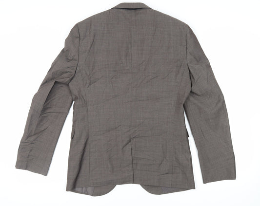 NEXT Mens Brown Wool Jacket Suit Jacket Size 38 Regular