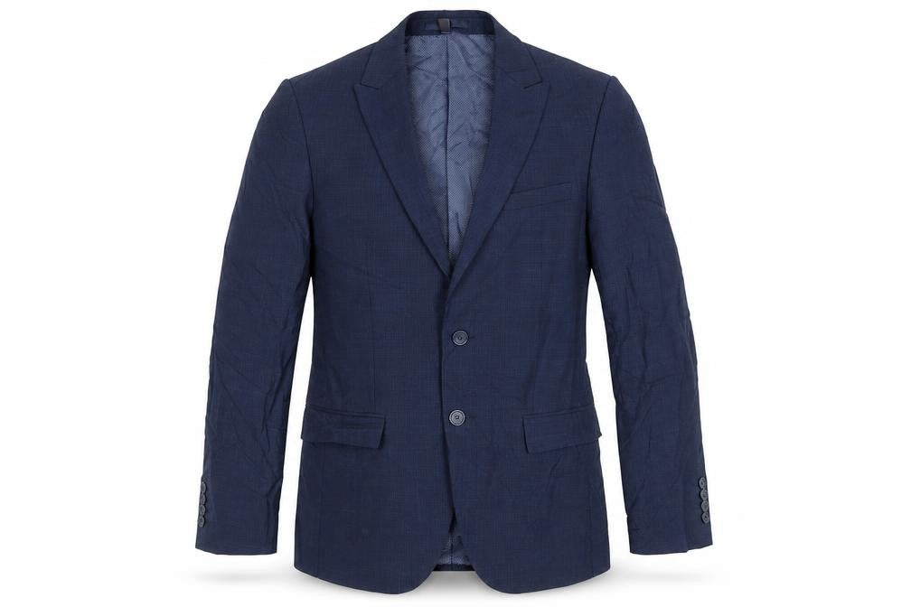 Marks and Spencer Mens Blue Wool Jacket Suit Jacket Size 38 Regular