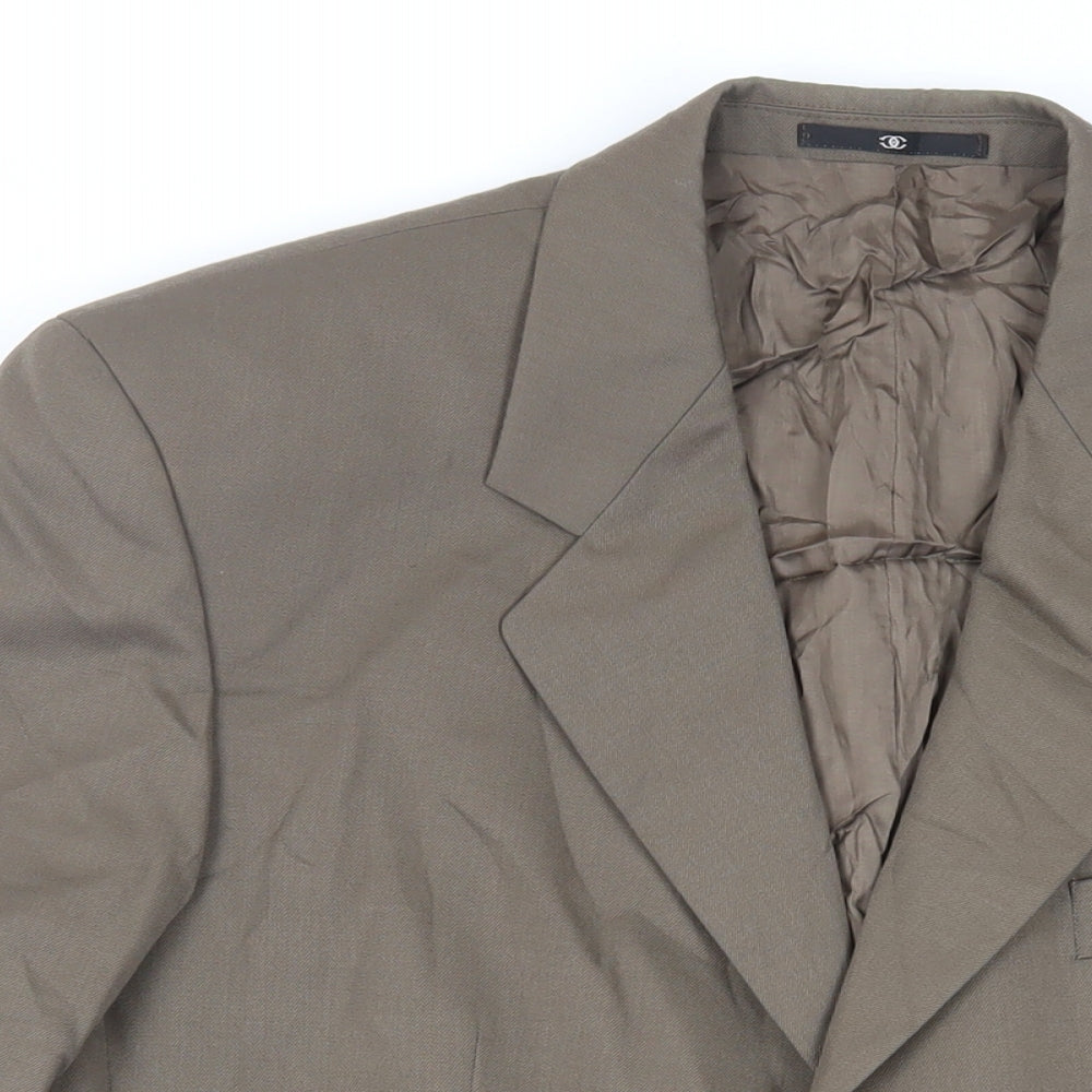Ciro Citterio Mens Brown Wool Jacket Suit Jacket Size 40 Regular