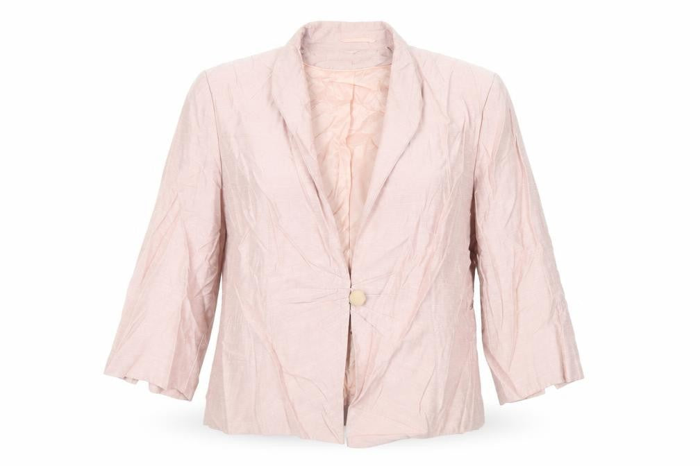 Country Casuals Womens Pink Jacket Blazer Size 18 Button