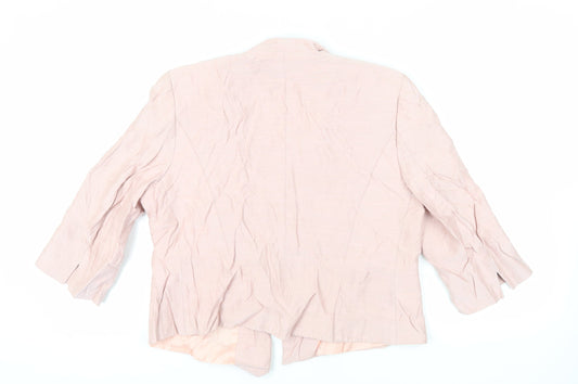 CC Womens Pink Jacket Blazer Size 18 Button