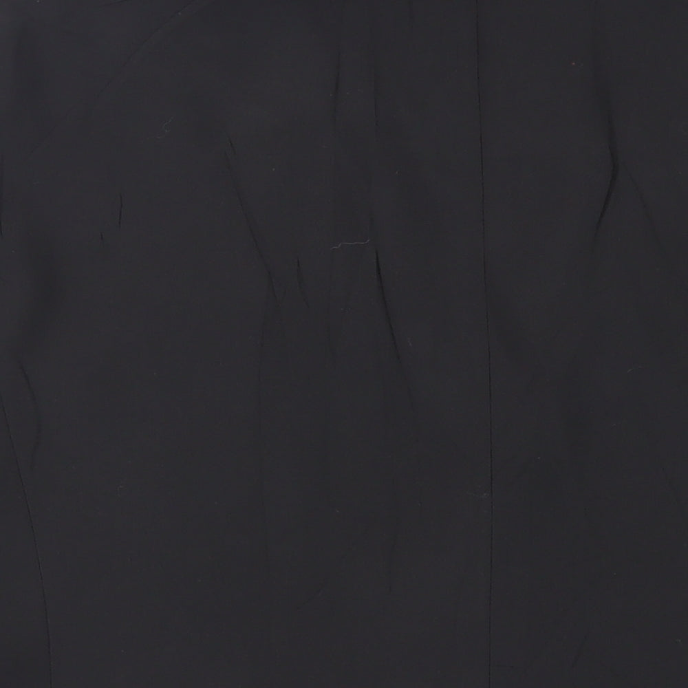 Fellini Mens Black Polyester Jacket Suit Jacket Size 46 Regular