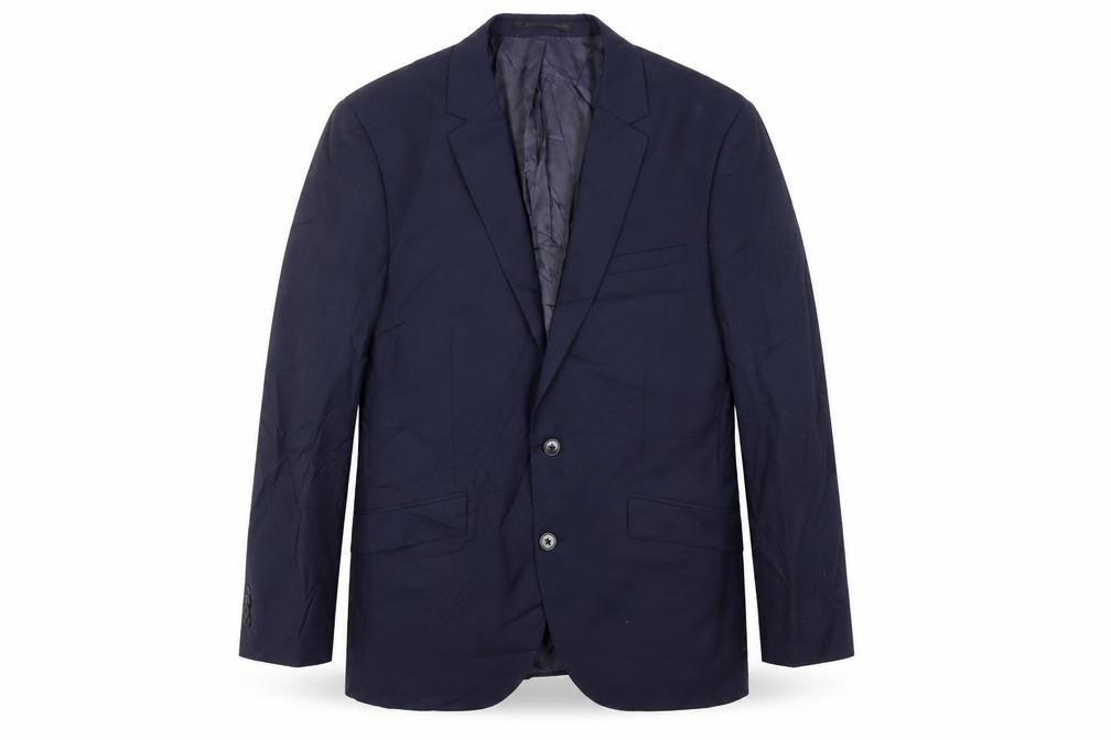 Mens 40 Chest Regular Kenneth Cole Blue Two-Button