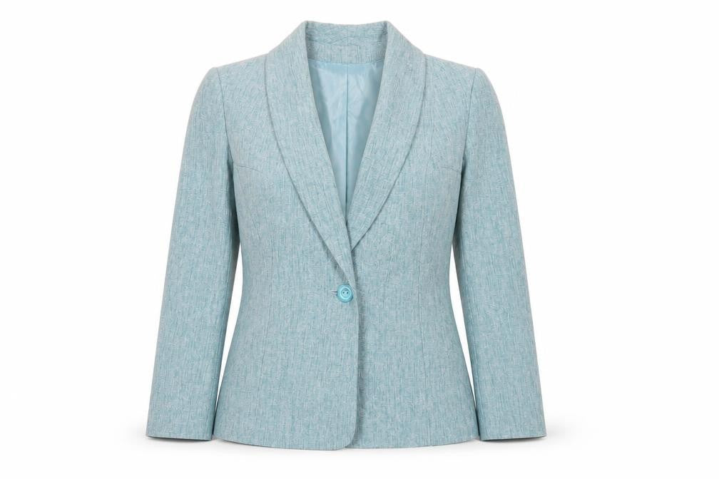 EWM Womens Green Jacket Blazer Size 10 Button