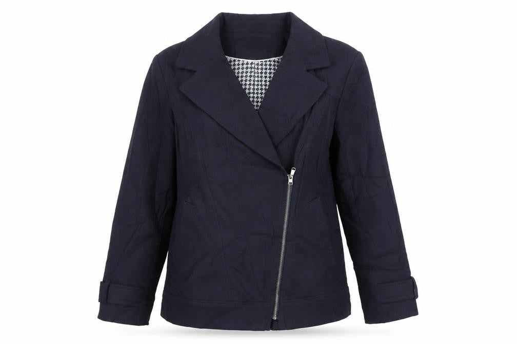 Marks & Spencer Womens Blue Jacket Size 14 Zip