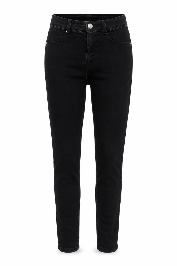 Dorothy Perkins Womens Grey Cotton Blend Tapered Jeans Size 8 L26 in Regular Zip