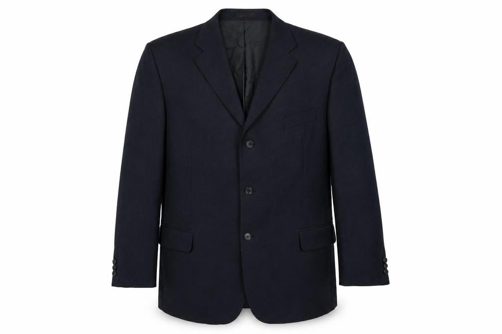 BHS Mens Blue Polyester Jacket Suit Jacket Size 48 Regular