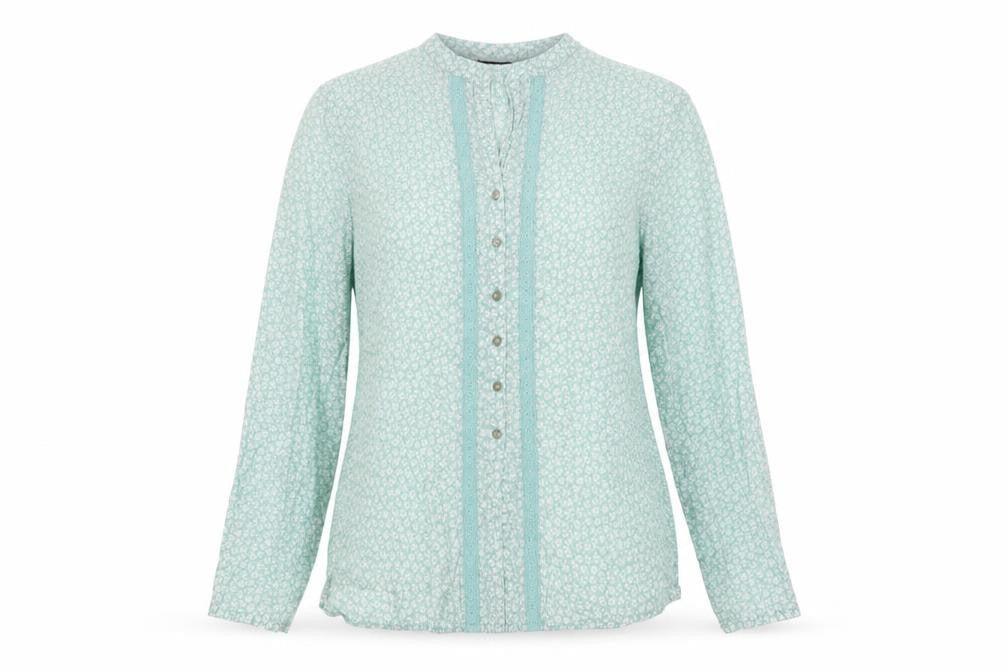 Womens UK Size M Gap Green Cotton Button-Up