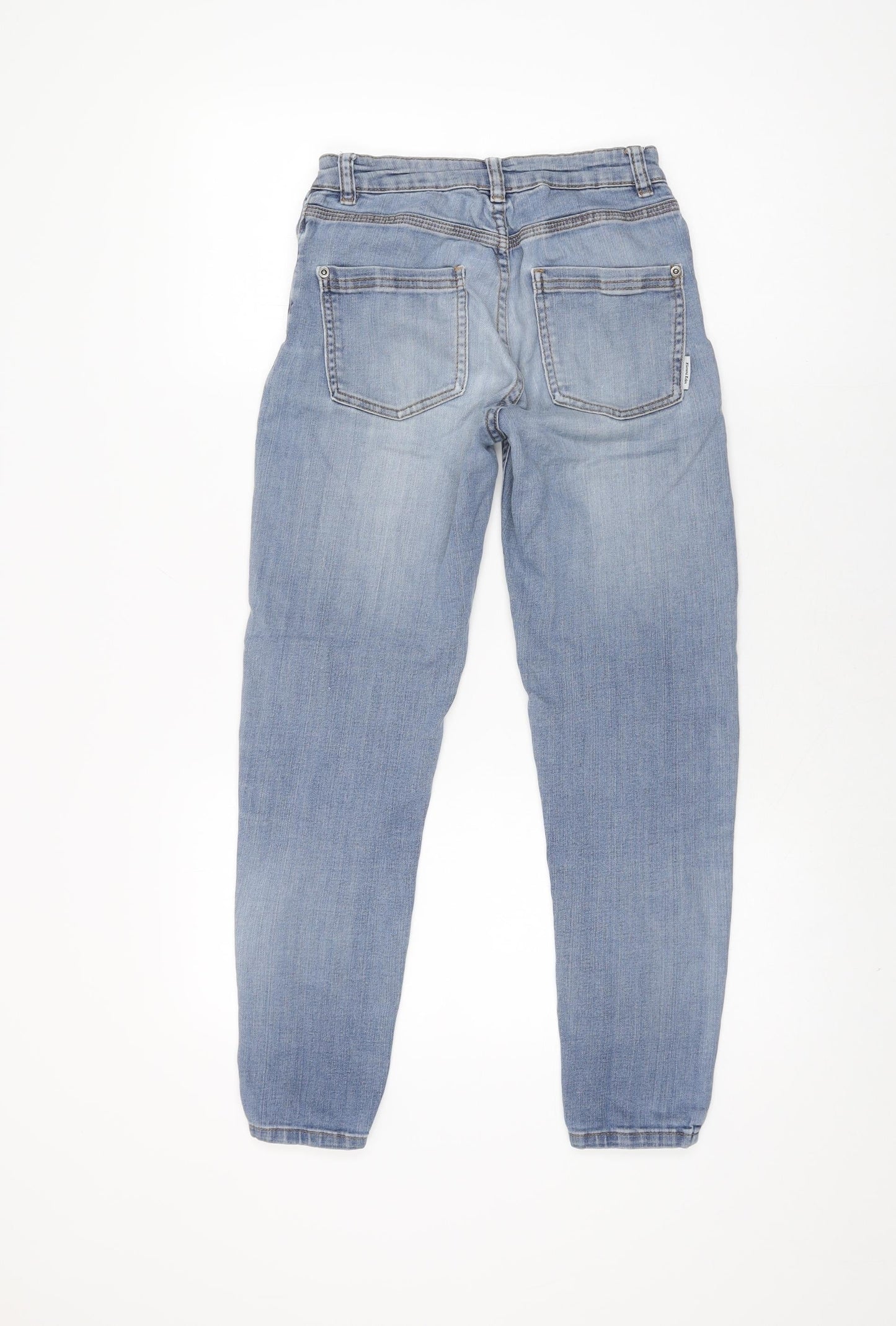 Crista Leonard Womens Blue Cotton Skinny Jeans Size 26 in L26 in Regular Zip