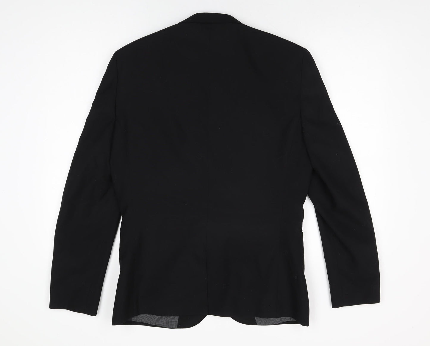 NEXT Mens Black Wool Jacket Suit Jacket Size 40 Regular