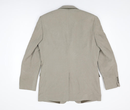 Marks and Spencer Mens Beige Viscose Jacket Suit Jacket Size 38 Regular