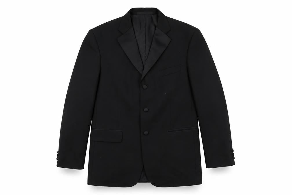 Marks and Spencer Mens Black Wool Jacket Suit Jacket Size 40 Regular