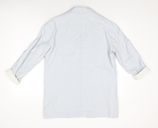 H&M Womens Blue Jacket Blazer Size XS Button